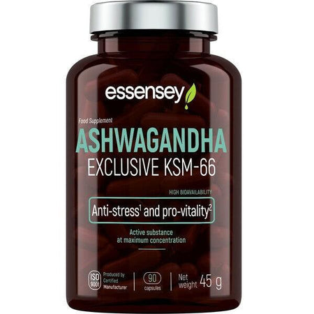 Essensey Ashwagandha Exclusive KSM66 90 caps- Lillys Pharmacy and Health Store