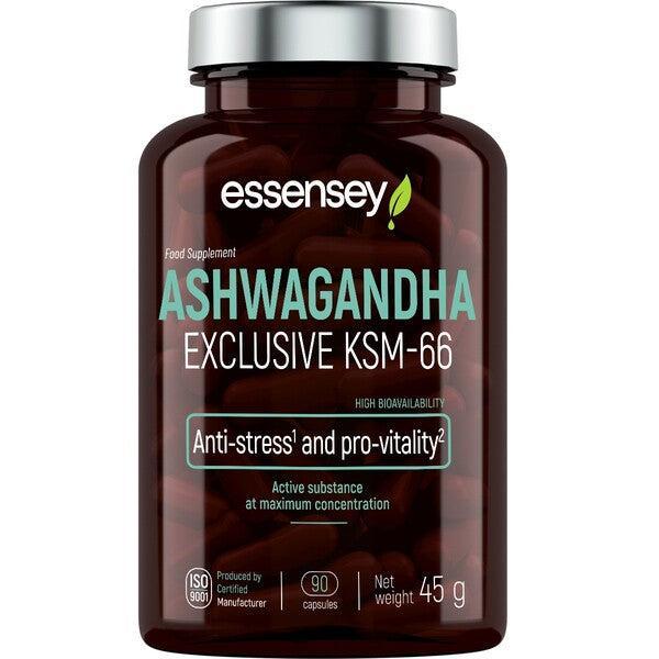 Essensey Ashwagandha Exclusive KSM66 90 caps- Lillys Pharmacy and Health Store