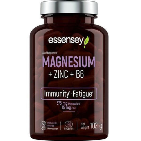 Essensey Magnesium + Zinc + B6 120 caps- Lillys Pharmacy and Health Store