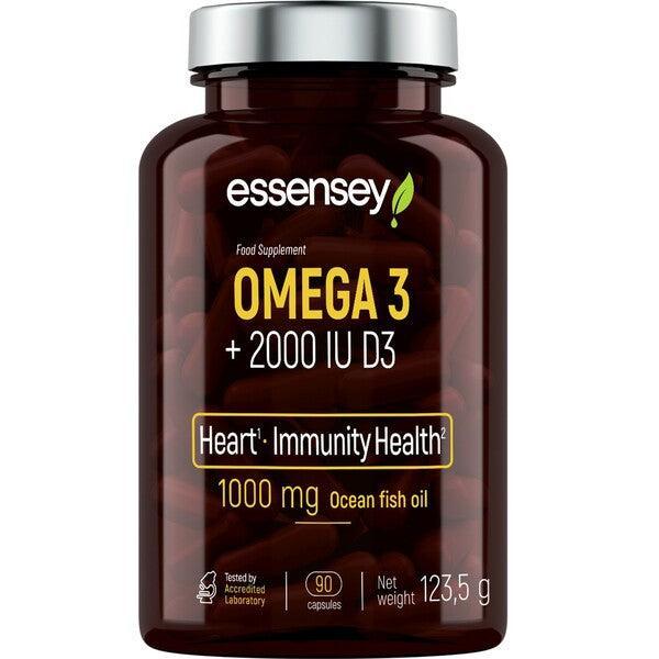 Essensey Omega 3 + 2000IU D3 90 caps- Lillys Pharmacy and Health Store