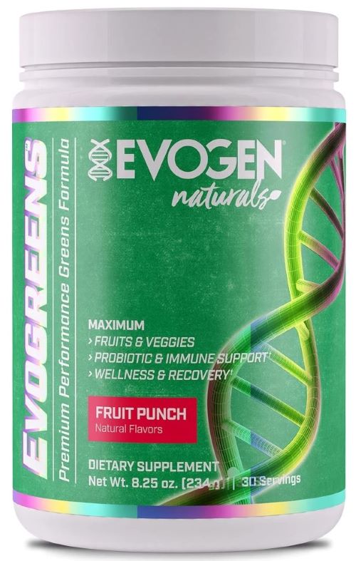 Evogen Evogreens Naturals, Fruit Punch 234g- Lillys Pharmacy and Health Store