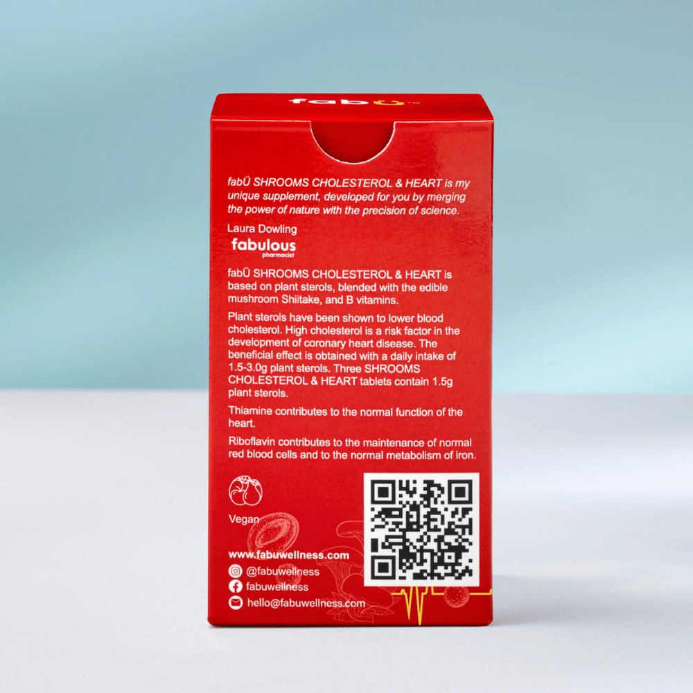 FabU Shrooms Cholesterol & Heart 90 Caps- Lillys Pharmacy and Health Store