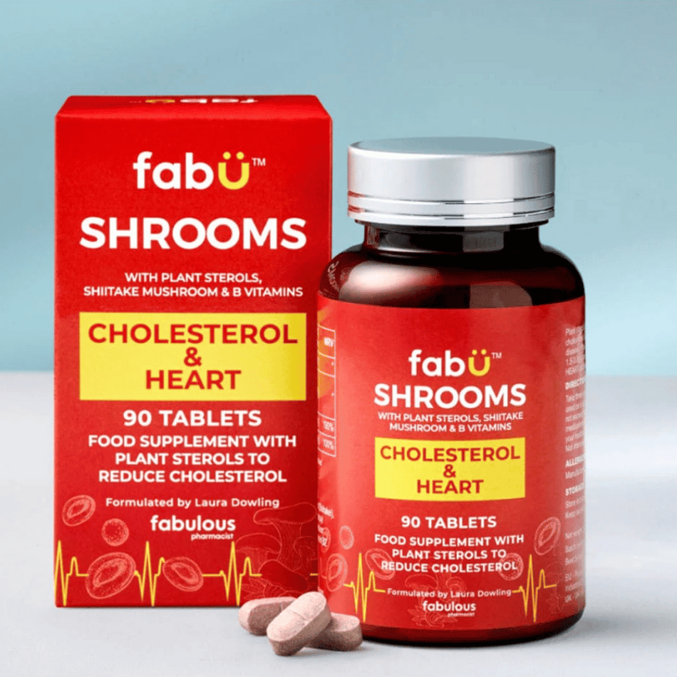 FabU Shrooms Cholesterol & Heart 90 Caps- Lillys Pharmacy and Health Store