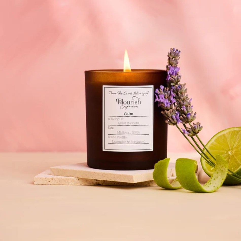Flourish Emporium Calm Hand Poured Soy Candle