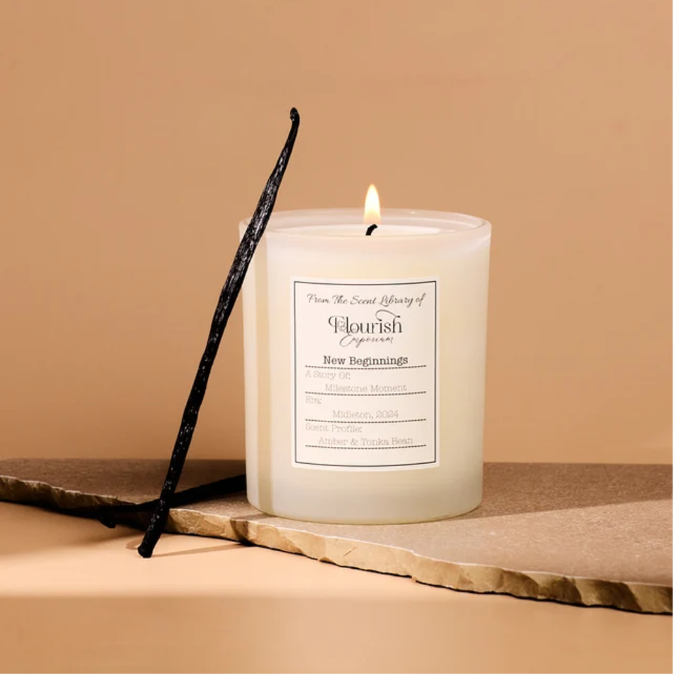 Flourish Emporium New Beginnings Handpoured Soy Candle