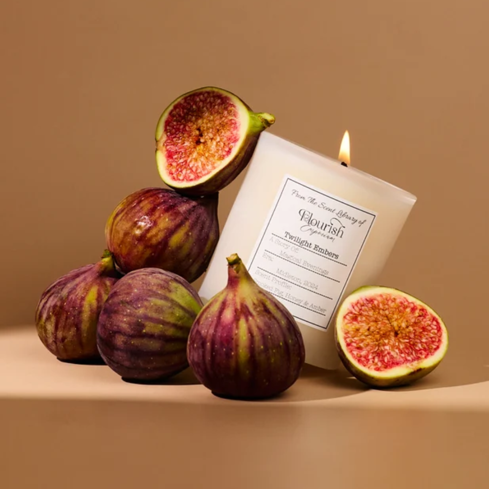 Flourish Emporium Twilight Embers Handpoured Soy Candle- Lillys Pharmacy and Health Store
