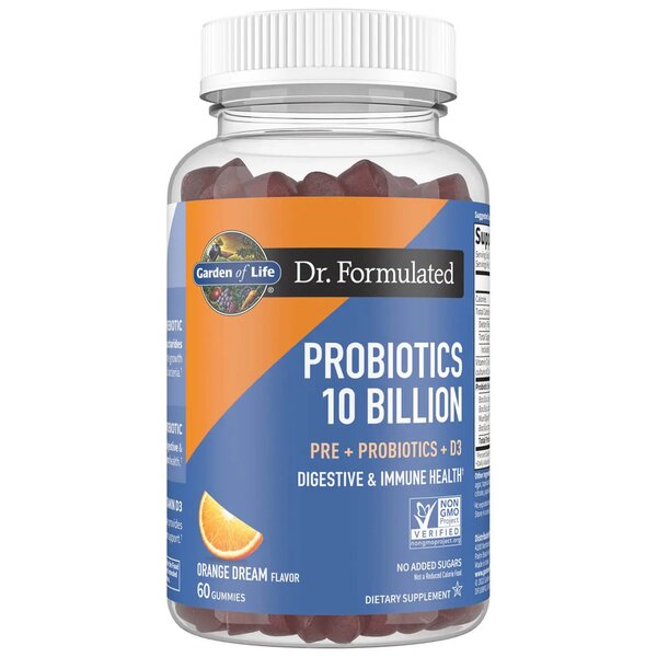 Garden of Life Dr. Formulated Probiotics 10 Billion, Orange Dream - 60 Gummies - Lilly's Pharmacy