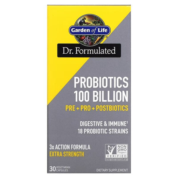 Garden of Life Dr. Formulated Probiotics 100 Billion - 30 Vcaps - Lilly's Pharmacy