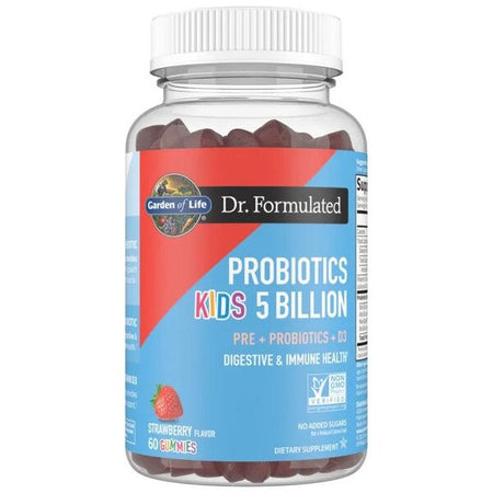 Garden of Life Dr. Formulated Probiotics Kids 5 Billion Gummies, Strawberry - 60 Gummies - Lilly's Pharmacy