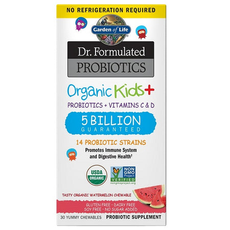 Garden of Life Dr. Formulated Probiotics Kids+, Watermelon - 30 Chewables - Lilly's Pharmacy