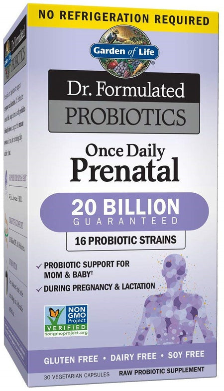 Garden of Life Dr. Formulated Probiotics Once Daily Prenatal - 30 Vcaps - Lilly's Pharmacy