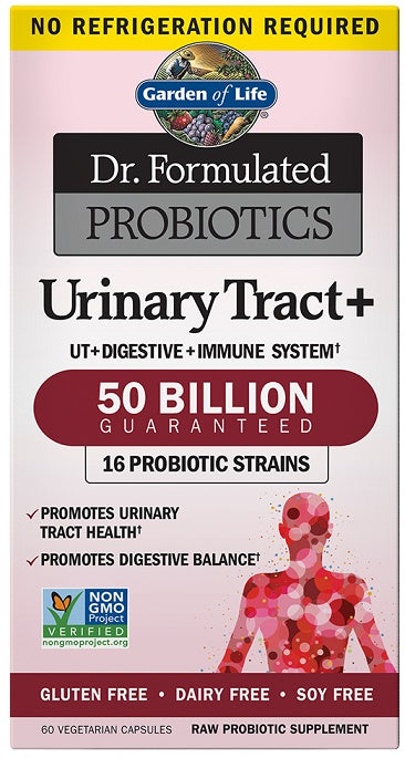 Garden of Life Dr. Formulated Probiotics Urinary Tract+ - 60 Vcaps - Lilly's Pharmacy