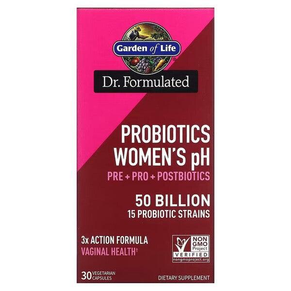 Garden of Life Dr. Formulated Probiotics Women's pH - 30 vcaps - Lilly’s Pharmacy & Health Store