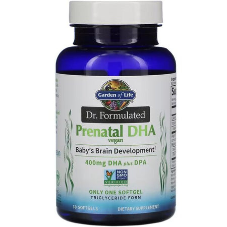 Garden of Life Dr. Formulated Vegan Prenatal DHA - 30 softgels - Lilly's Pharmacy