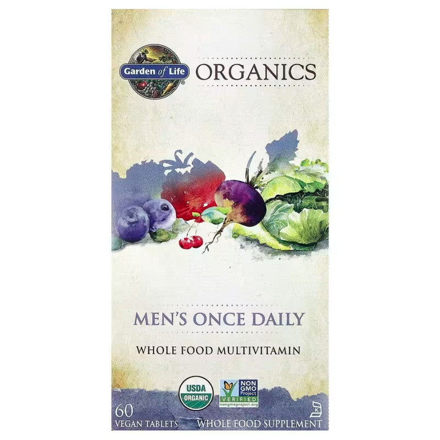 Garden of Life Men's Once Daily - 60 vegan tablets - Lilly's Pharmacy