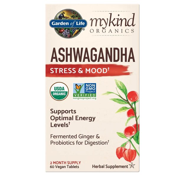 Garden of Life Mykind Ashwagandha - 60 vegan tablets - Lilly's Pharmacy