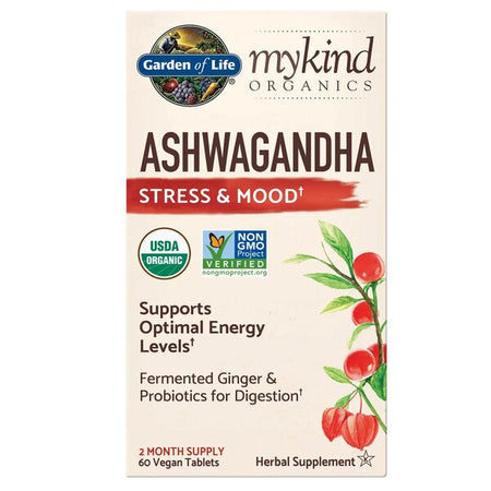 Garden of Life Mykind Ashwagandha - 60 vegan tablets - Lilly's Pharmacy