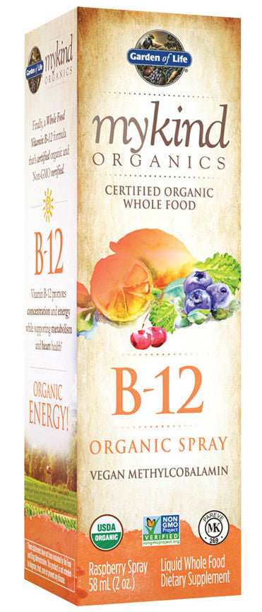 Garden of Life Mykind B-12 Spray, Raspberry - 58 ml. - Lilly's Pharmacy