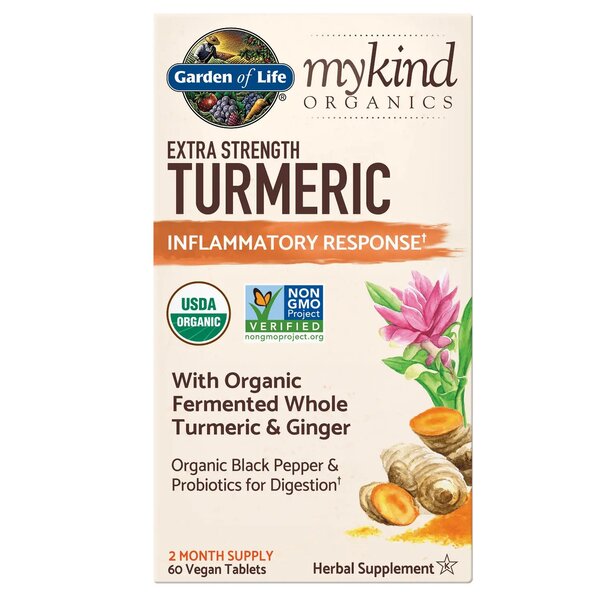 Garden of Life Mykind Extra Strength Turmeric - 60 vegan tablets - Lilly's Pharmacy