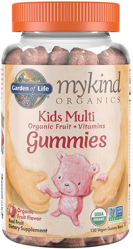 Garden of Life Mykind Kids Multi Gummies, Cherry Flavor - 120 vegan gummy bears - Lilly's Pharmacy