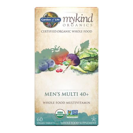 Garden of Life Mykind Men's Multi 40+ - 60 vegan tablets - Lilly's Pharmacy