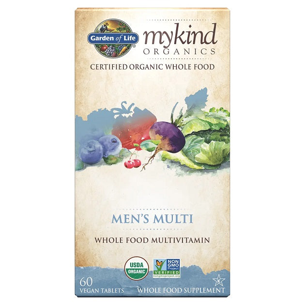 Garden of Life Mykind Men's Multi - 60 vegan tablets - Lilly's Pharmacy