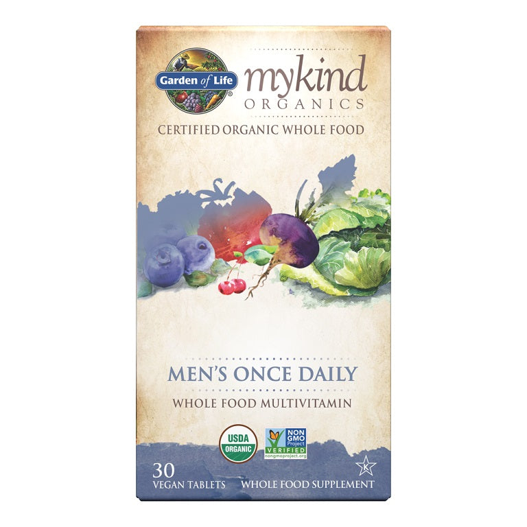 Garden of Life Mykind Men's Once Daily - 30 vegan tablets - Lilly's Pharmacy