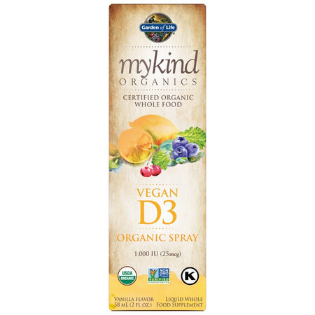 Garden of Life Mykind Vegan D3 Spray, 1000 IU (Vanilla) - 58 ml. - Lilly's Pharmacy