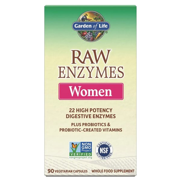 Garden of Life Raw Enzymes Women - 90 Vcaps - Lilly's Pharmacy