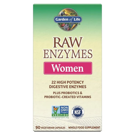 Garden of Life Raw Enzymes Women - 90 Vcaps - Lilly's Pharmacy