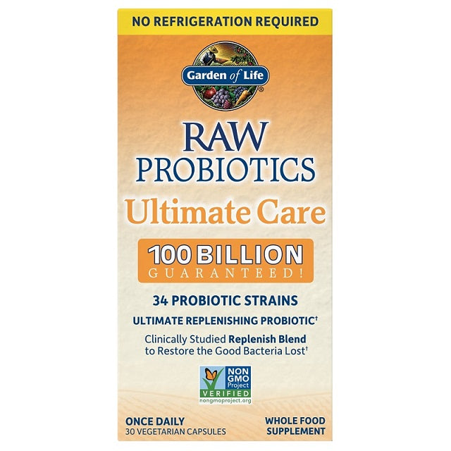 Garden of Life Raw Probiotics Ultimate Care - 30 Vcaps - Lilly's Pharmacy