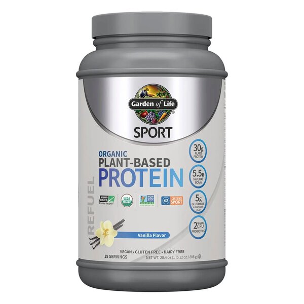 Garden of Life Sport Plant-Based Protein, Vanilla - 806g - Lilly's Pharmacy