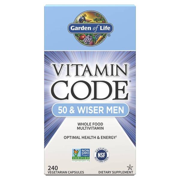 Garden of Life Vitamin Code 50 & Wiser Men - 240 vcaps - Lilly’s Pharmacy & Health Store