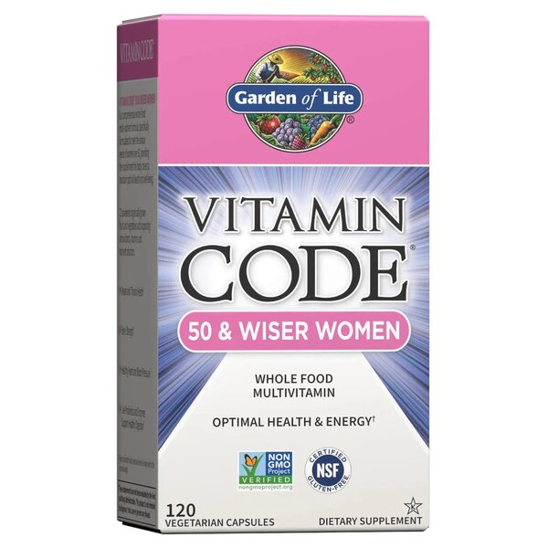 Garden of Life Vitamin Code 50 & Wiser Women - 120 Vcaps - Lilly's Pharmacy