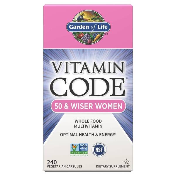 Garden of Life Vitamin Code 50 & Wiser Women - 240 Vcaps - Lilly's Pharmacy