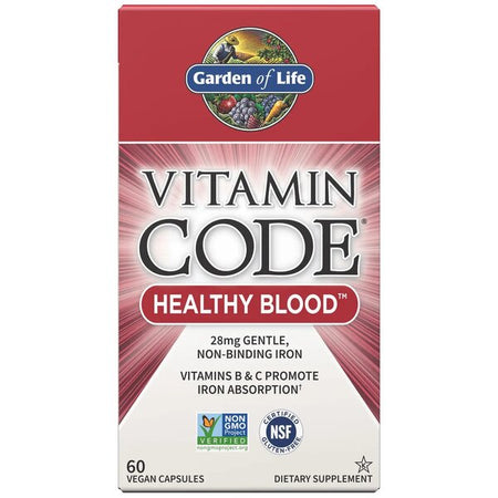 Garden of Life Vitamin Code Healthy Blood - 60 vegan Caps - Lilly's Pharmacy