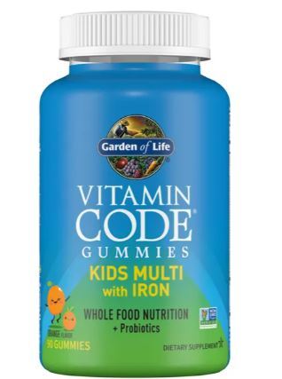 Garden of Life Vitamin Code Kids Multi with Iron Gummies, Orange - 90 gummies - Lilly’s Pharmacy & Health Store