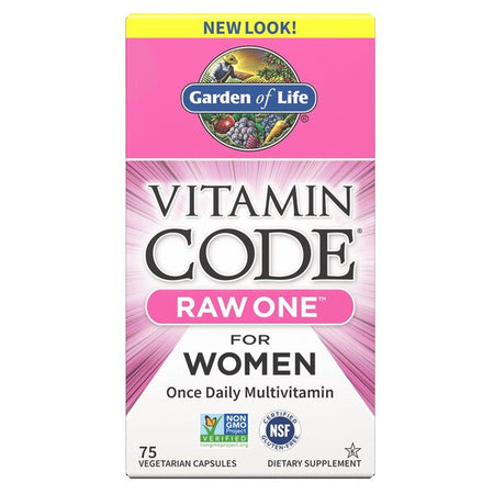 Garden of Life Vitamin Code RAW ONE for Women - 75 Vcaps - Lilly's Pharmacy