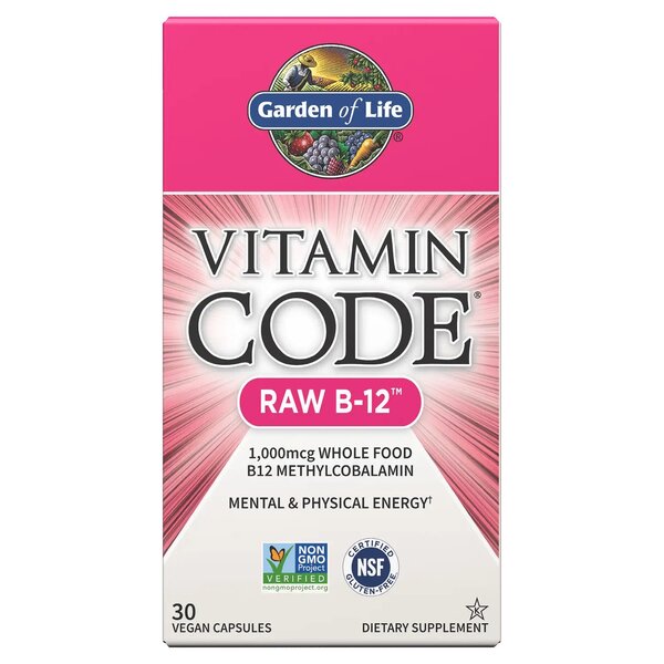 Garden of Life Vitamin Code Raw B-12 - 30 vegan Caps - Lilly's Pharmacy