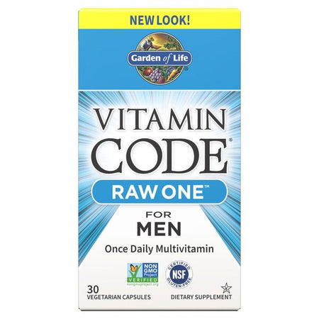 Garden of Life Vitamin Code Raw One for Men - 30 Vcaps - Lilly's Pharmacy