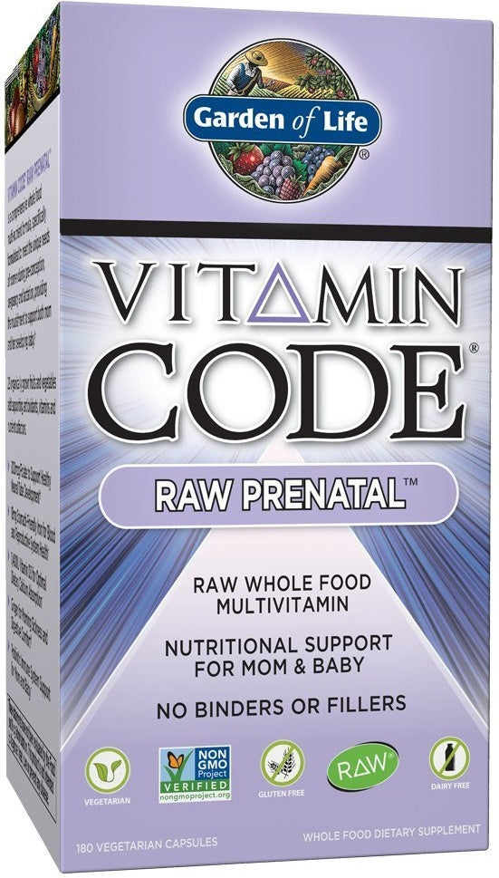 Garden of Life Vitamin Code Raw Prenatal - 180 Vcaps - Lilly's Pharmacy