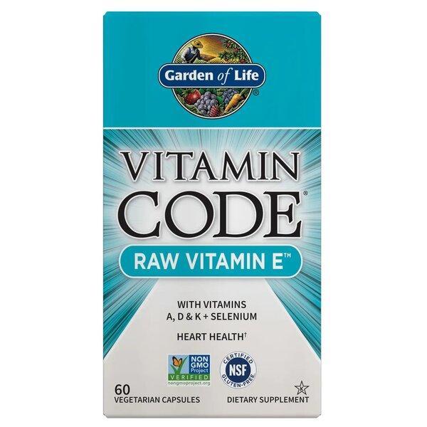 Garden of Life Vitamin Code Raw Vitamin E - 60 vcaps - Lilly’s Pharmacy & Health Store