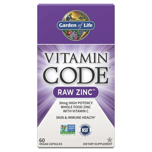 Garden of Life Vitamin Code Raw Zinc - 60 vegan Caps - Lilly's Pharmacy