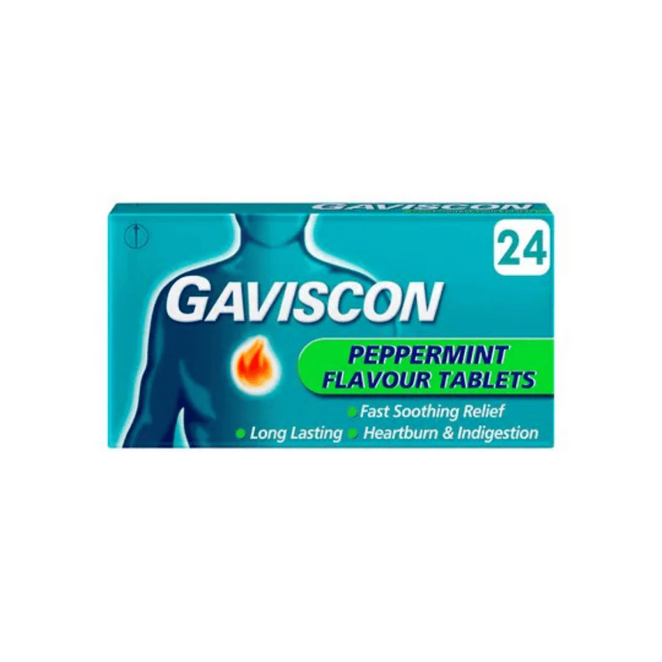 Gaviscon Peppermint Tablets 24's- Lillys Pharmacy and Health Store