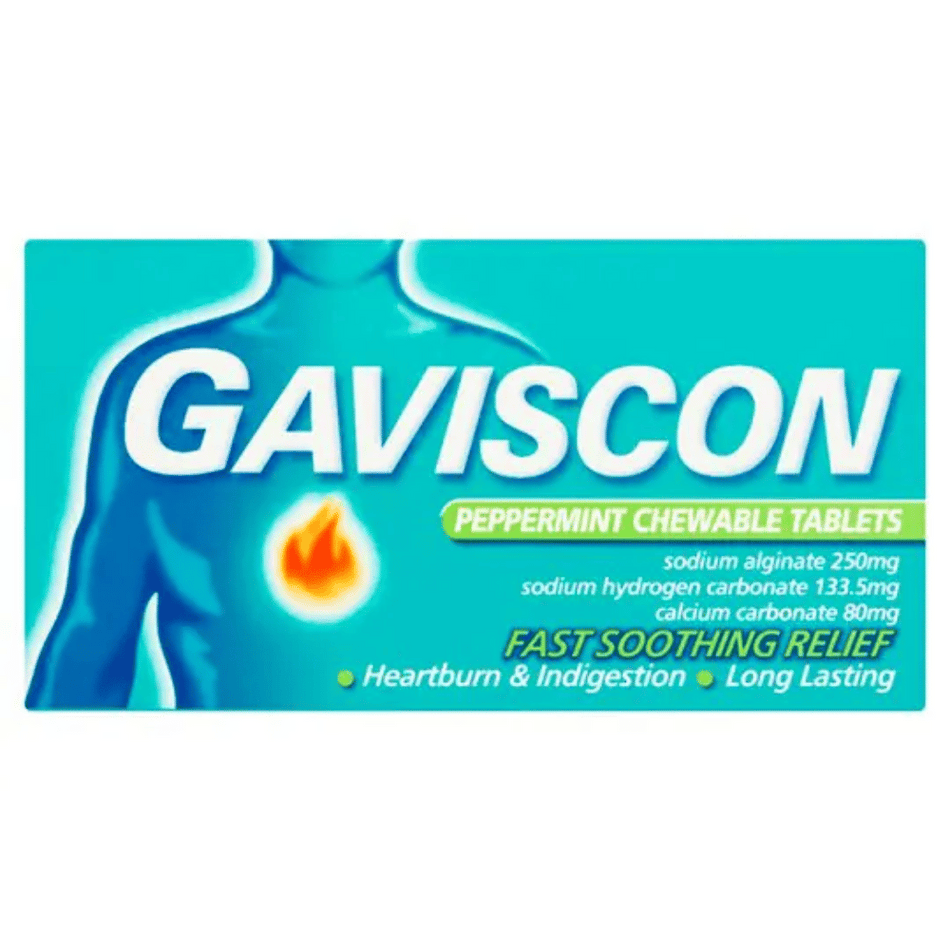 Gaviscon Peppermint Tablets 48's- Lillys Pharmacy and Health Store