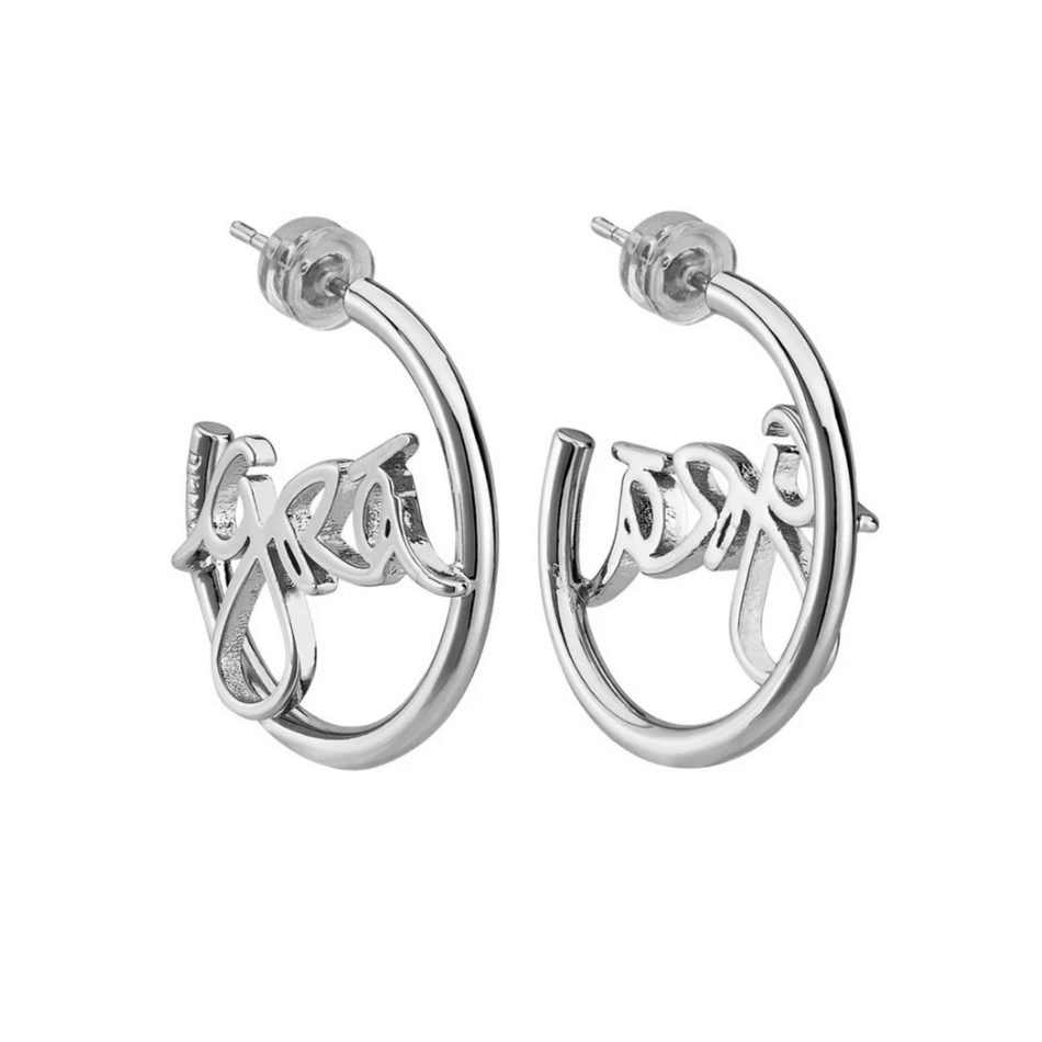 Grá Beag Hoop Earrings Silver- Lillys Pharmacy and Health Store