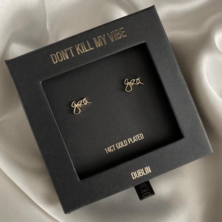 Grá Beag Studs Gold- Lillys Pharmacy and Health Store