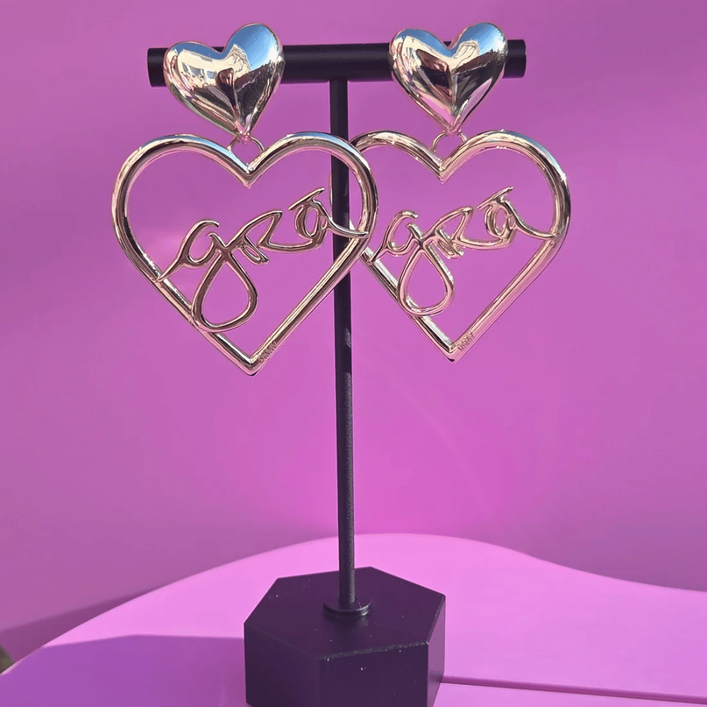 Grá Croí Heart Earrings SILVER- Lillys Pharmacy and Health Store