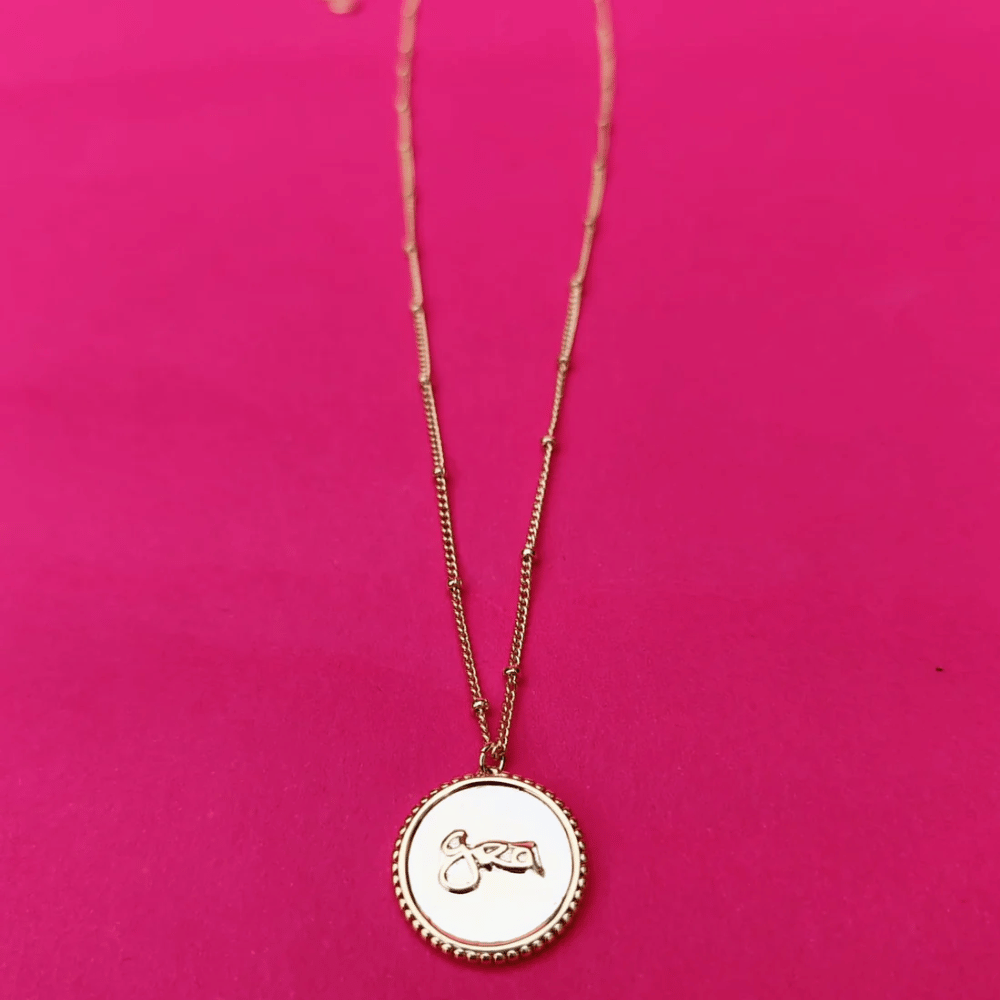 Grá Medallion Necklace Gold- Lillys Pharmacy and Health Store