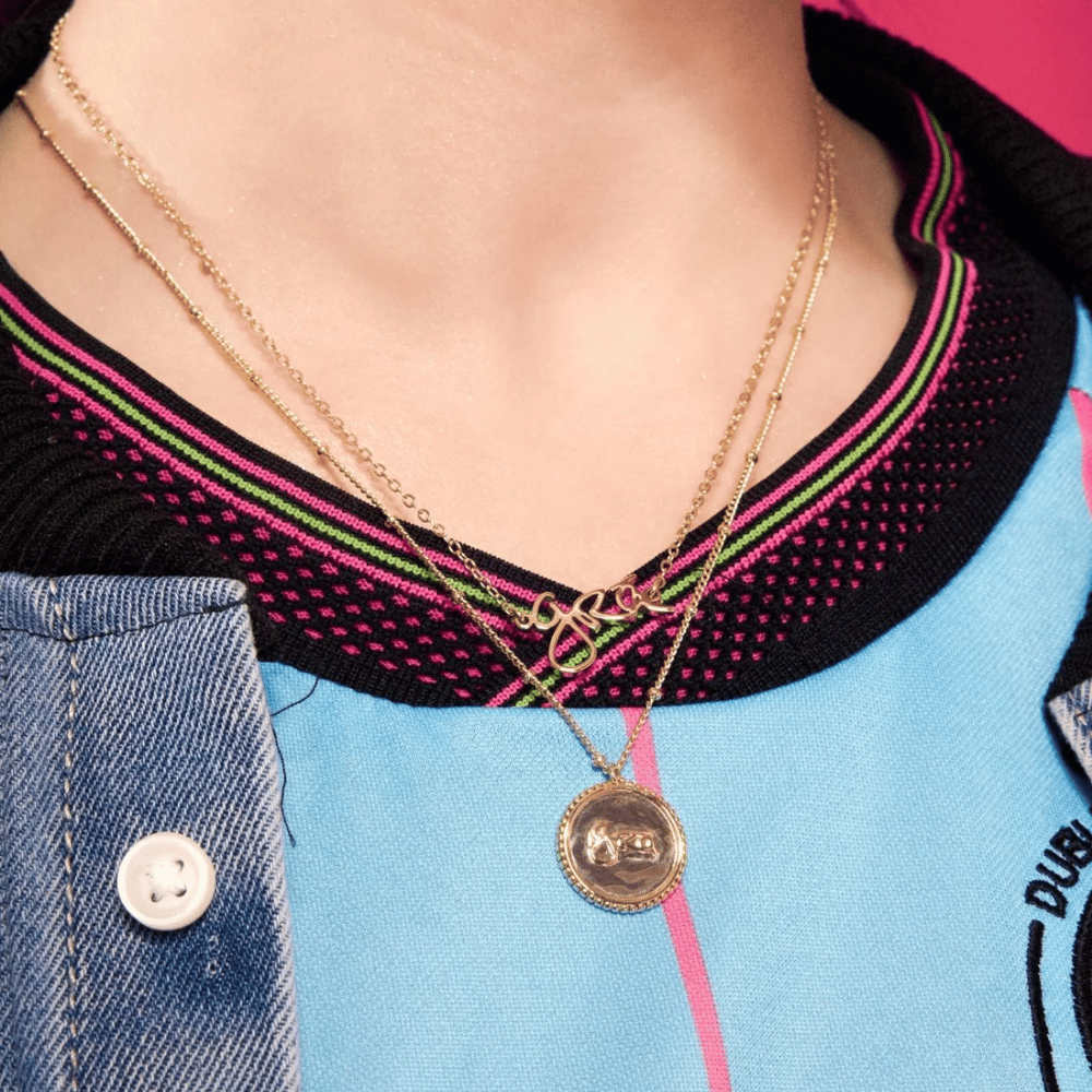 Grá Medallion Necklace Gold- Lillys Pharmacy and Health Store